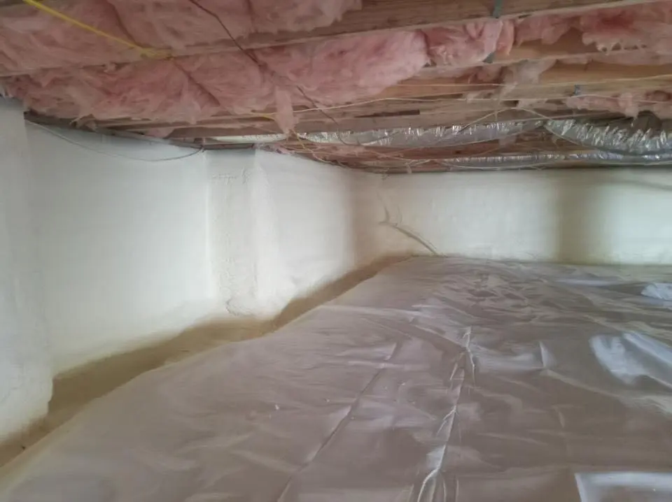 Crawl space encapsulation with closed-cell spray foam for Roof Leak Repair in Florida City