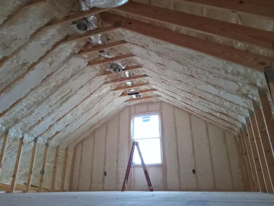 Spray foam roofing application for Crawl Space Insulation project in Florida City